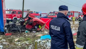 Fotoprzestroga. Tyle zostało z kabiny ciężarówki