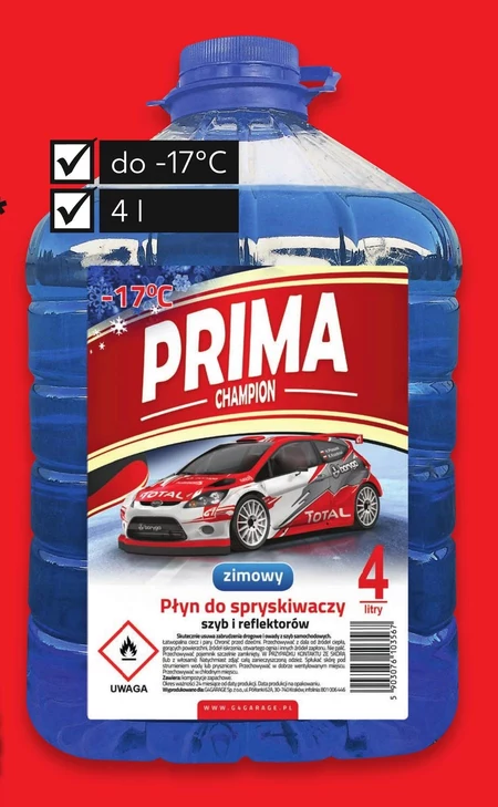 Płyn do spryskiwaczy zimowy Prima
