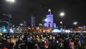 Uczestnicy demonstracji przeciwko zaostrzeniu prawa aborcyjnego