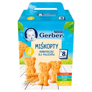 Gerber Miśkopty Herbatniczki dla maluchów po 8. miesiącu 180 g - 1