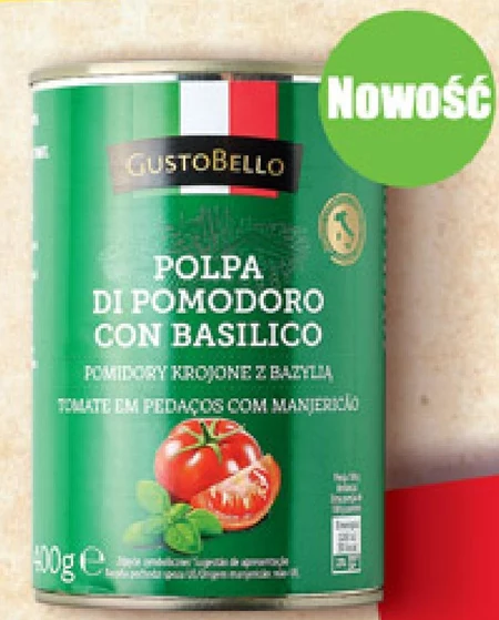 Pomidory krojone GustoBello