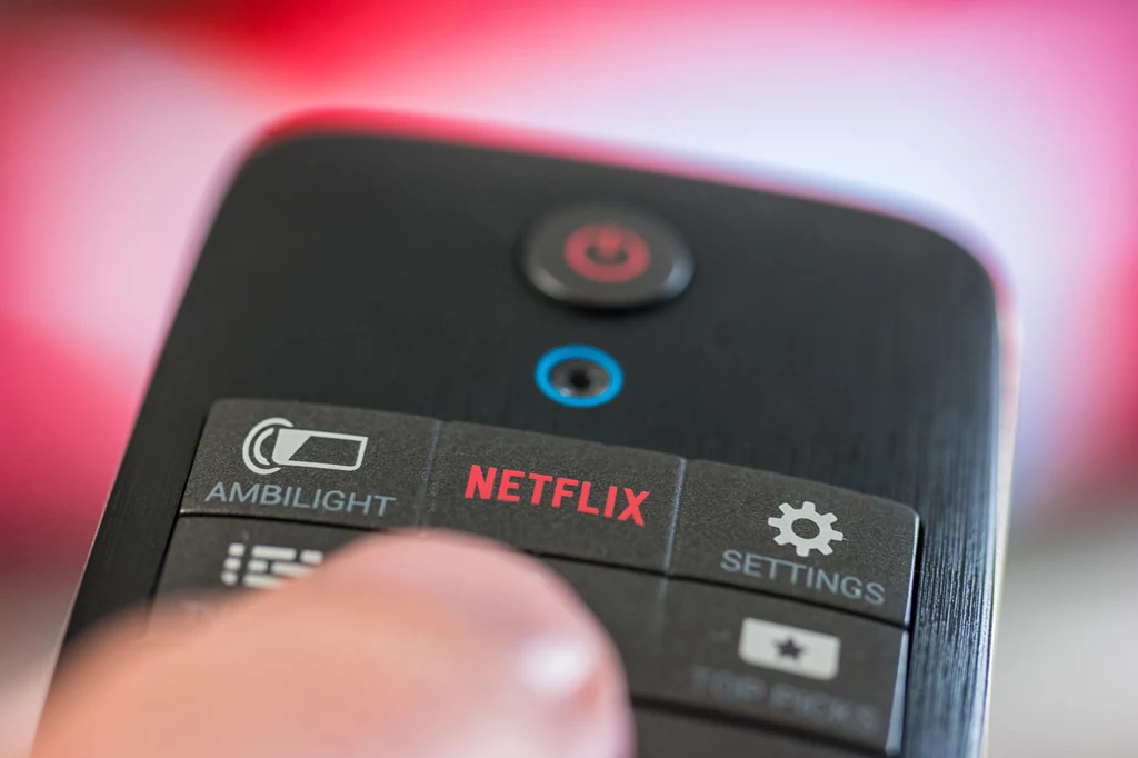 Część telewizorów ma dedykowany przycisk do uruchamiania aplikacji Netflix