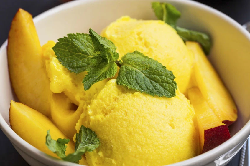 Pyszny sorbet z mango