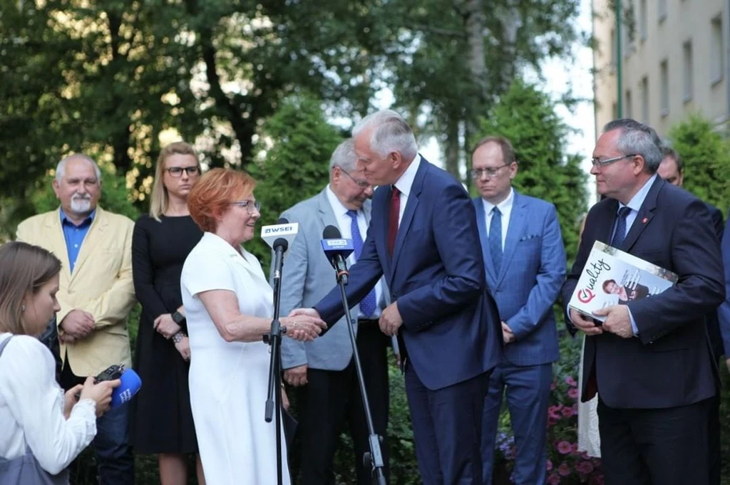 Szefowa lubelskich struktur Porozumienia podczas spotkania z wicepremierem Jarosławem Gowinem