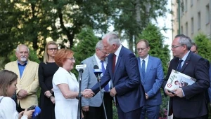 Szefowa lubelskich struktur Porozumienia podczas spotkania z wicepremierem Jarosławem Gowinem