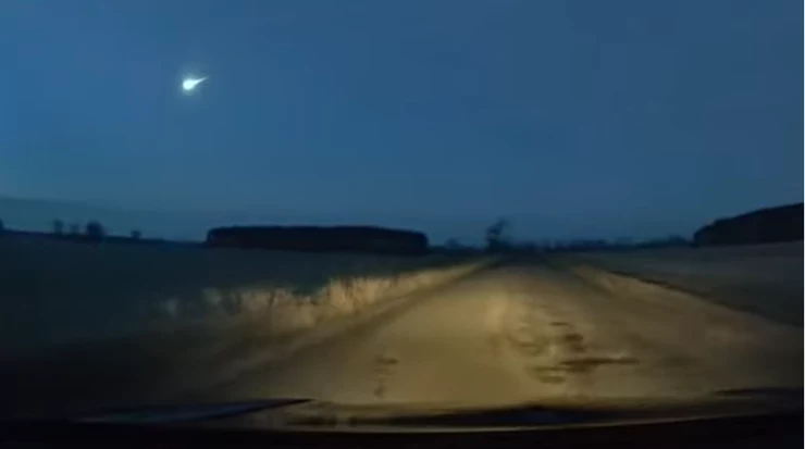 Meteor widoczny był również ze Świebodzina Meteor widoczny był również ze Świebodzina