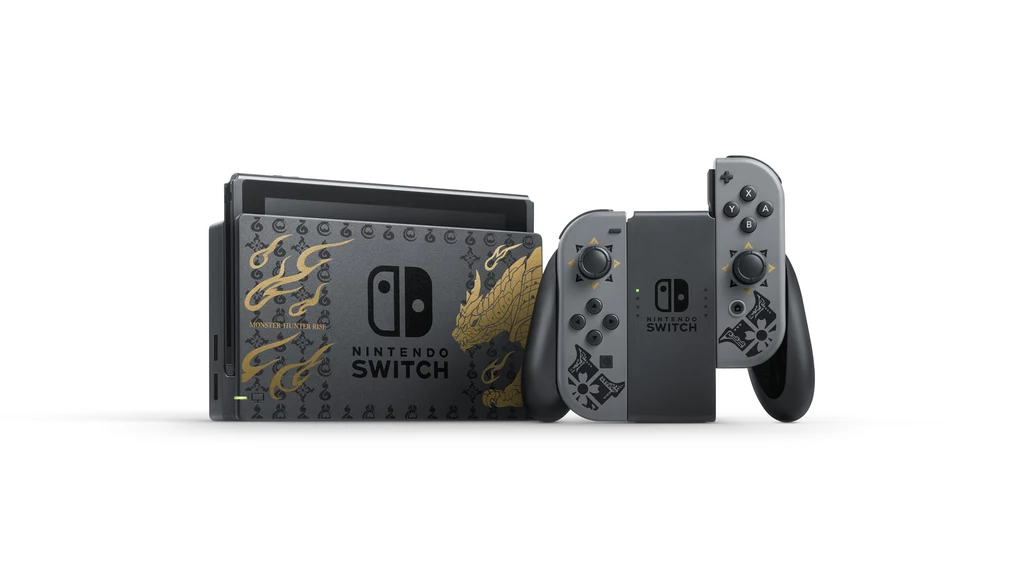 W pakiecie znajduje się także kod do pobrania gry Monster Hunter Rise razem z pakietem DLC Deluxe Kit i dodatkową zawartością. W pakiecie znajduje się także kod do pobrania gry Monster Hunter Rise razem z pakietem DLC Deluxe Kit i dodatkową zawartością.