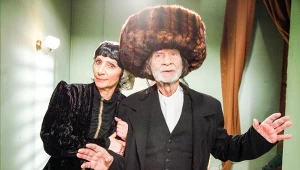 Renata Pałys i Ryszard Kotys na planie "Świata według Kiepskich"
