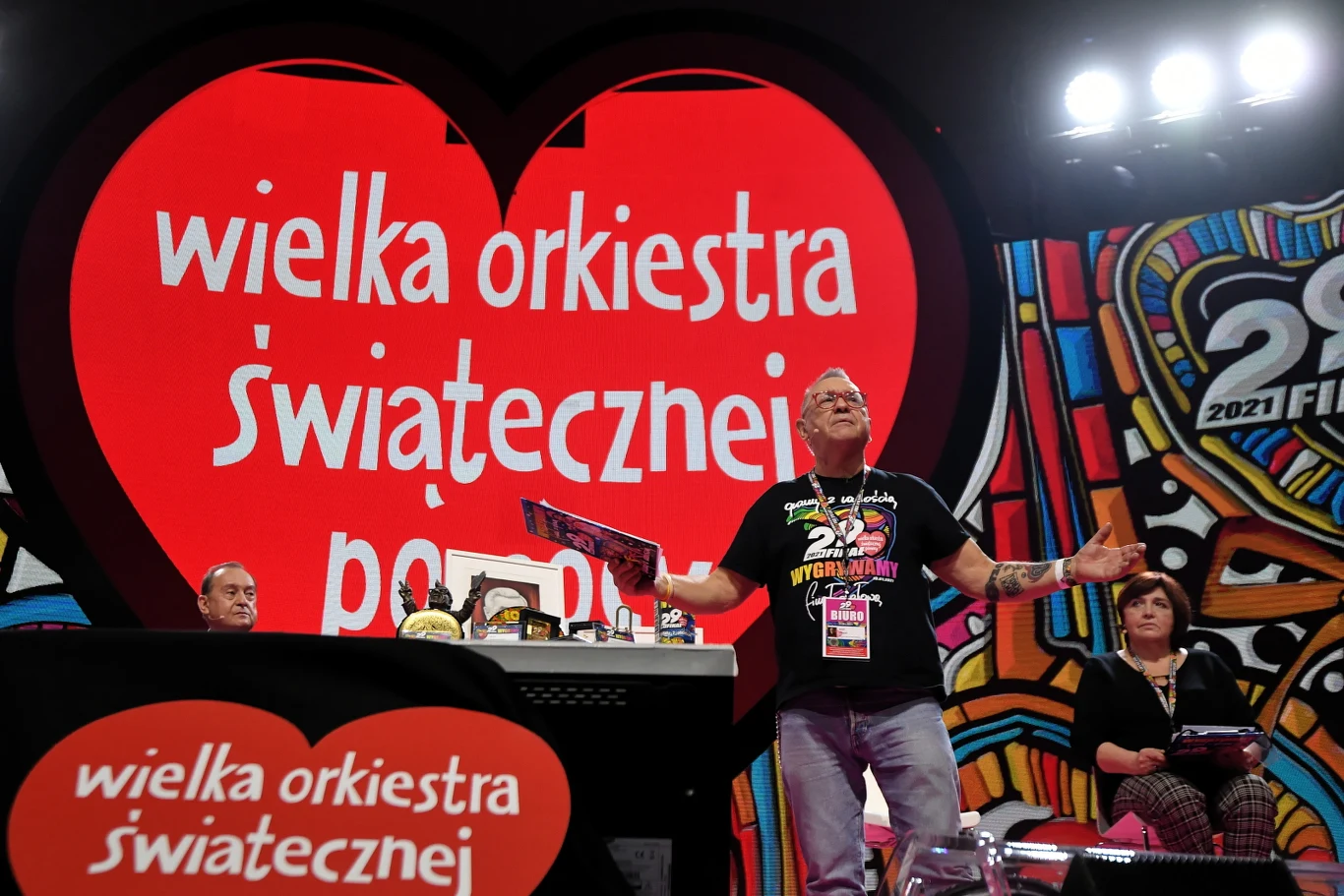 Prezes zarządu Fundacji Wielkiej Orkiestry Świątecznej Pomocy Jerzy Owsiak Prezes zarządu Fundacji Wielkiej Orkiestry Świątecznej Pomocy Jerzy Owsiak