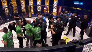 Awantura po walce Szamil Musajew - Urosz Juriszić na KSW 58