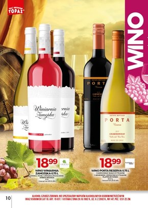 Topaz - oferta z alkoholem