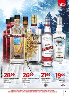 Topaz - oferta z alkoholem