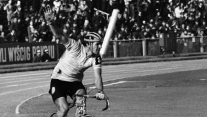 Ryszard Szurkowski podczas Wyścigu Pokoju w 1975 roku