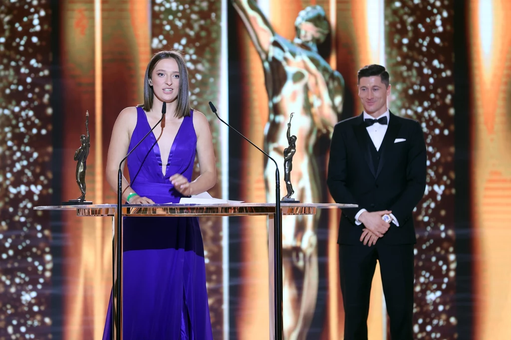 Iga Świątek i Robert Lewandowski Iga Świątek i Robert Lewandowski