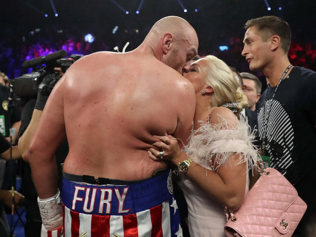 Tyson Fury i jego żona Paris