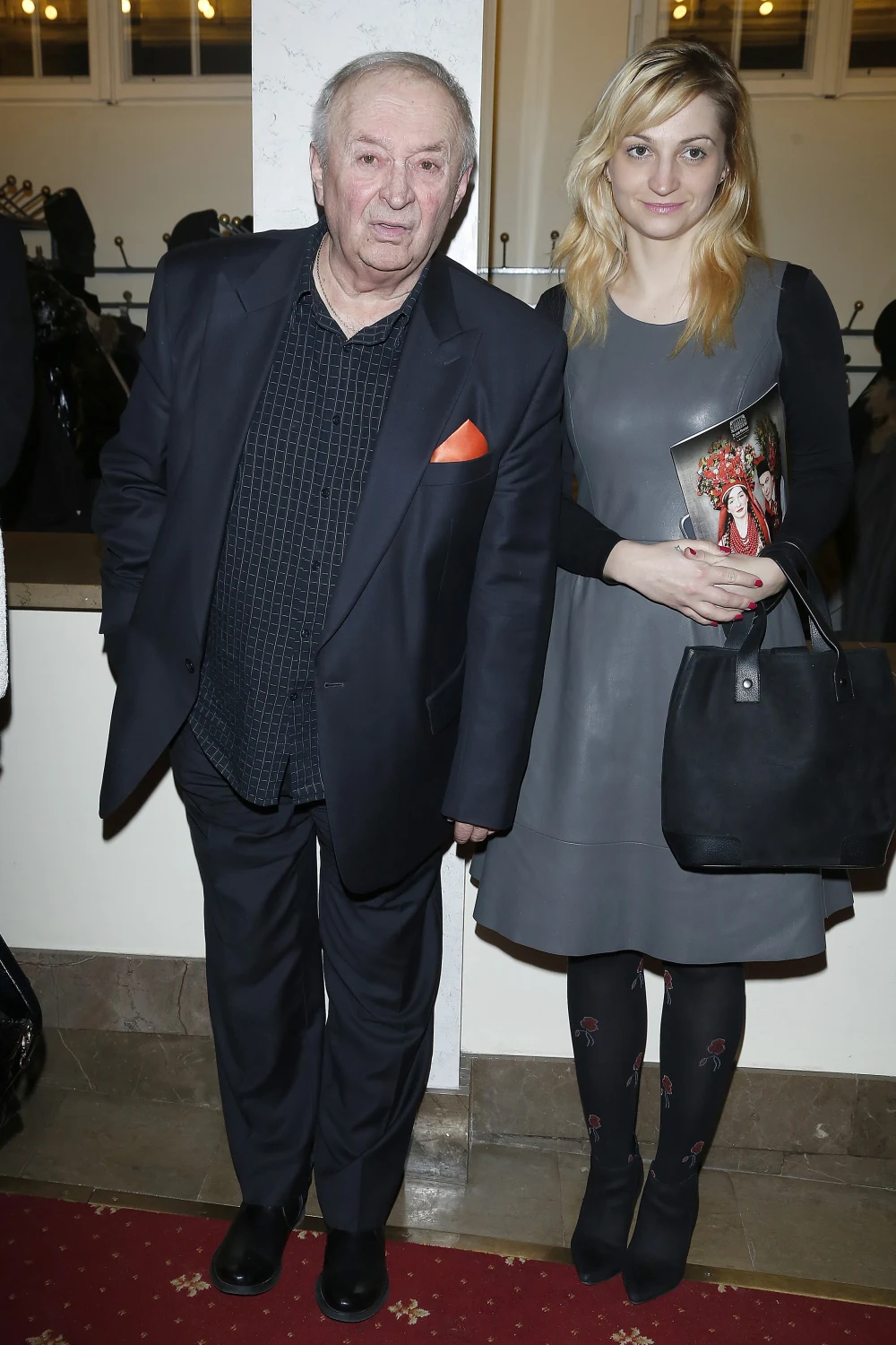 Bohdan Łazuka z córką Bohdan Łazuka z córką