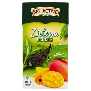 Big-Active Zielona herbata liściasta z mango 100 g - 0