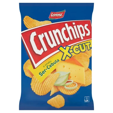 Crunchips X-Cut Chipsy ziemniaczane o smaku ser-cebula 140 g - 3