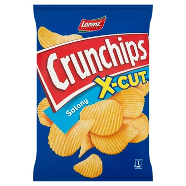 Crunchips X-Cut Chipsy ziemniaczane solony 140 g - 2