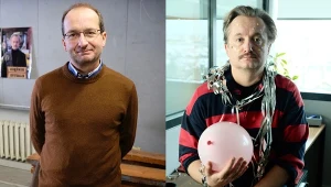 Robert Górski i Mikołaj Cieślak na planie "Pięknych i bezrobotnych"