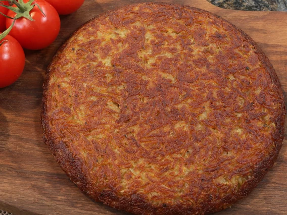 Placki rösti będą wyśmienicie komponować się z kotletami cordon bleu