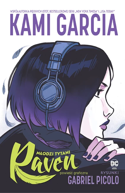 Okładka powieści graficznej "Młodzi Tytani. Raven"