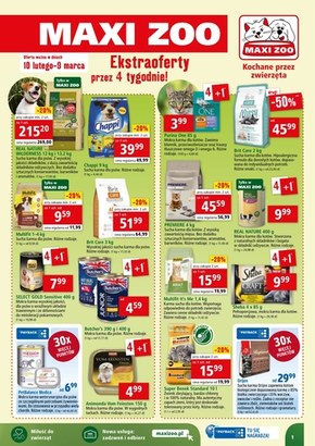Ekstra oferty w Maxi ZOO!