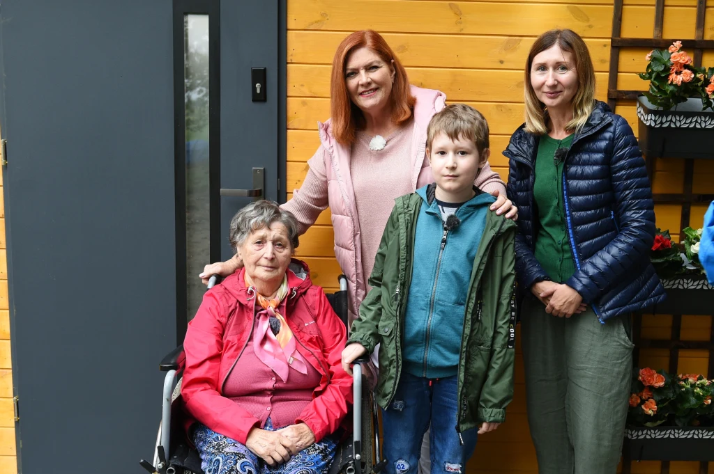 Pani Maryla z synkiem Igorem i mamą Krystyną