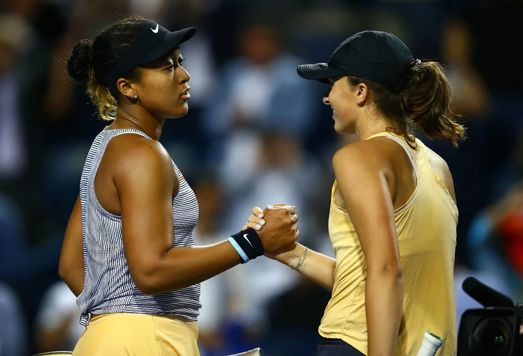 Naomi Osaka i Iga Świątek podczas Rogers Cup w 2019 roku Naomi Osaka i Iga Świątek podczas Rogers Cup w 2019 roku