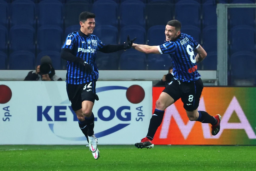Matteo Pessina świętuje zdobycie bramki Matteo Pessina świętuje zdobycie bramki