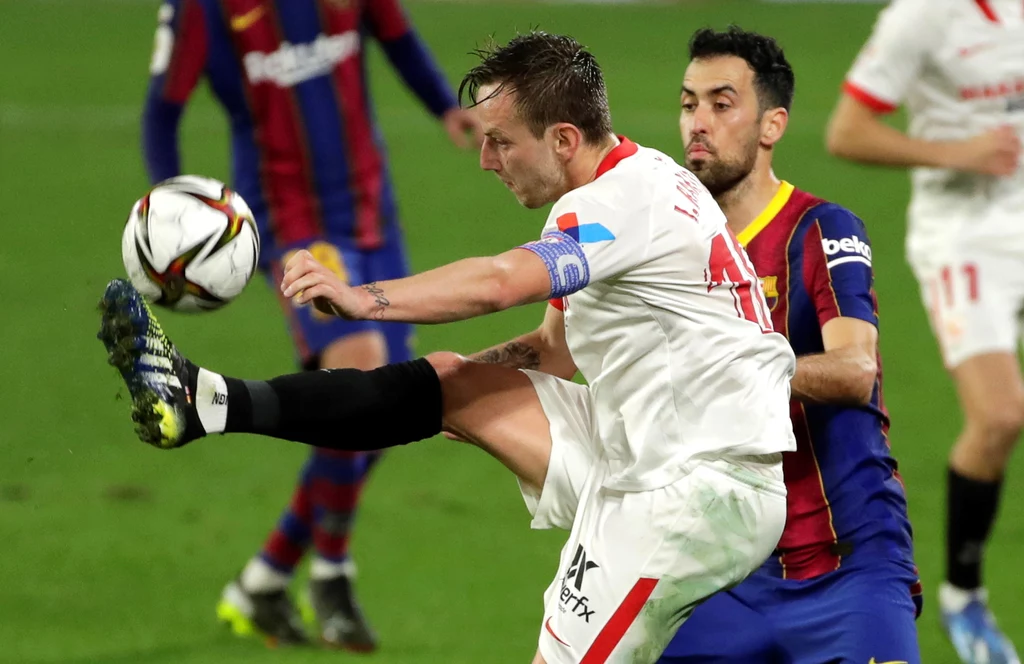 Ivan Rakitić oraz Sergio Busquets Ivan Rakitić oraz Sergio Busquets