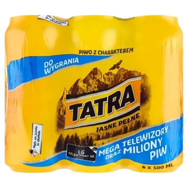 Tatra Piwo jasne pełne 6 x 500 ml - 3