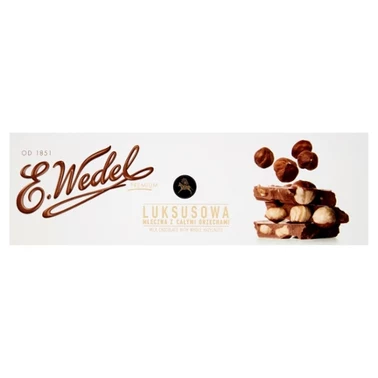 E. Wedel  Czekolada luksusowa mleczna z całymi orzechami 220 g - 1