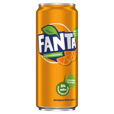 Fanta Napój gazowany o smaku pomarańczowym 330 ml - 2