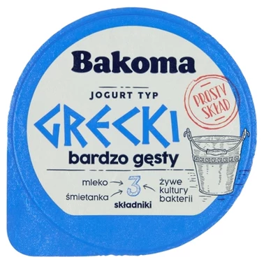 Bakoma Jogurt typ grecki bardzo gęsty 170 g - 3
