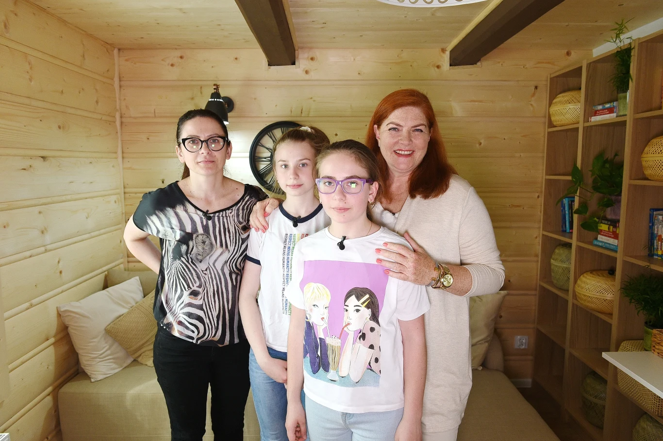 Pani Maria z córką Nikolą i Niną