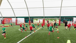 Trening siedmiolatków w akademii GKS-u Tychy