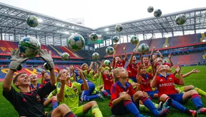 Trening dzieci na stadionie CSKA Moskwa
