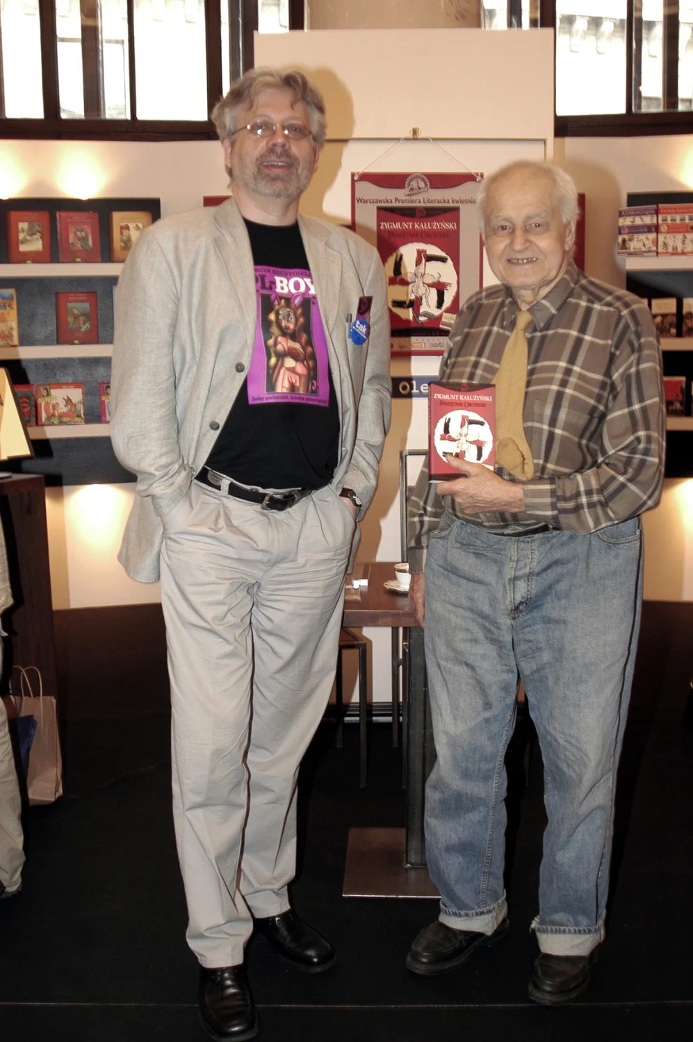 Tomasz Raczek i Zygmunt Kałużyński Tomasz Raczek i Zygmunt Kałużyński