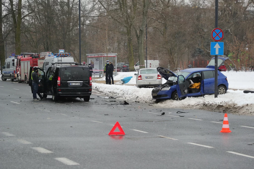 Wypadek w Warszawie z udziałem pojazdu SOP