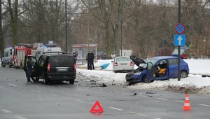 Warszawa: Wypadek samochodu SOP. Ranna jedna osoba