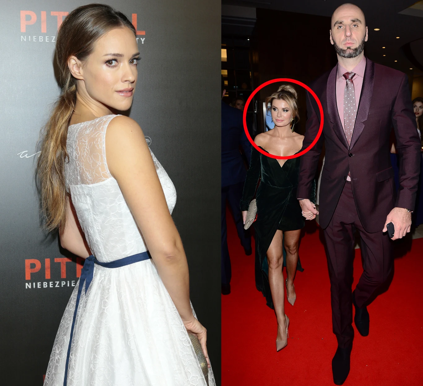 Alicja Bachleda-Curuś, Żaneta Stanisławska i Marcin Gortat, fot. Radosław Nawrocki/Forum