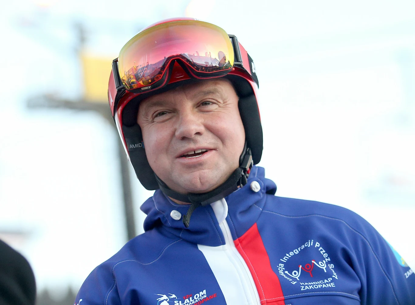 Andrzej Duda na nartach