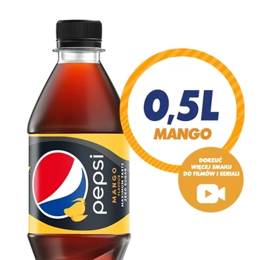 Pepsi-Cola Zero cukru Napój gazowany o smaku mango 500 ml - 7