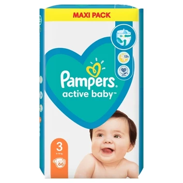 Pampers Active Baby 3, 66 Pieluszek,6kg-10kg - 6