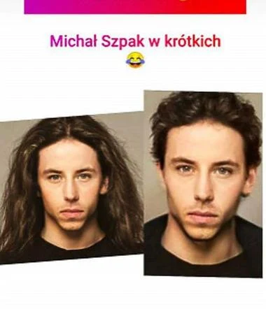 Tak Michał Szpak wyglądałby w krótkich włosach Tak Michał Szpak wyglądałby w krótkich włosach