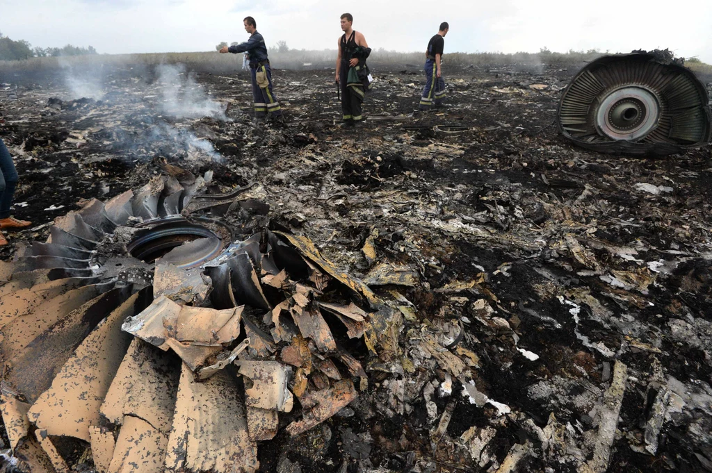 Szczątki samolotu były rozrzucone na przestrzeni 35 kilometrów kwadratowych