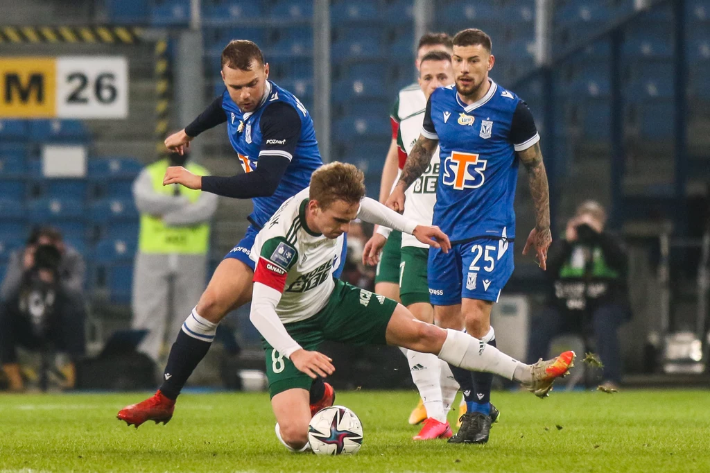 Lech Poznań w meczu ze Śląskiem Wrocław Lech Poznań w meczu ze Śląskiem Wrocław