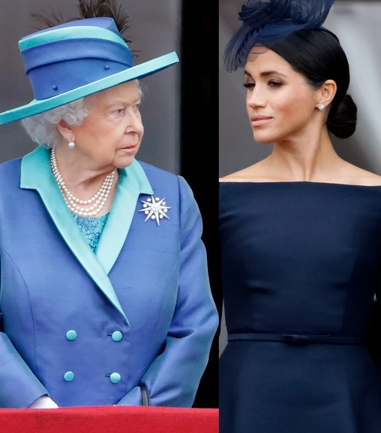 Królowa i Meghan