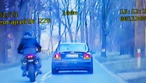 Policjantka dogoniła uciekającego motocyklistę